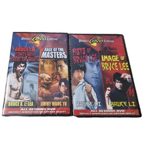 Lot Of 2 DVDs Bruce Lee Fights‎ Back From the Grave / Fists Of Bruce Lee. New